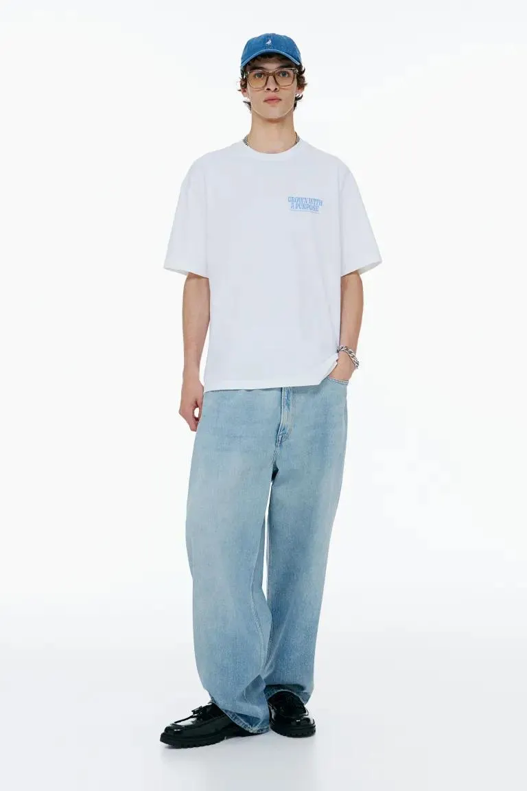 Tricou cu imprimeu Loose Fit