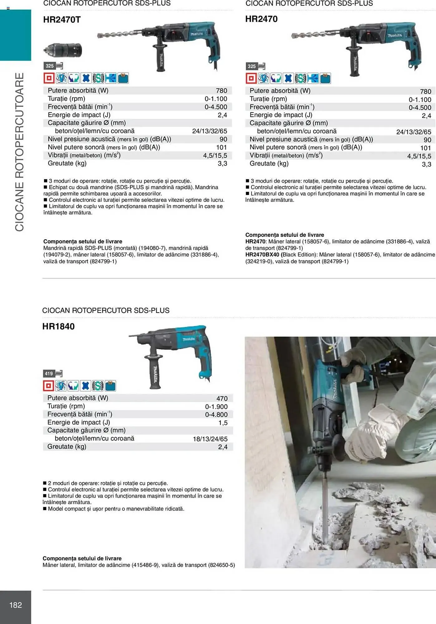 Catalog Catalog Makita de la 8 ianuarie până la 31 decembrie 2025 - Revista Pagina 182