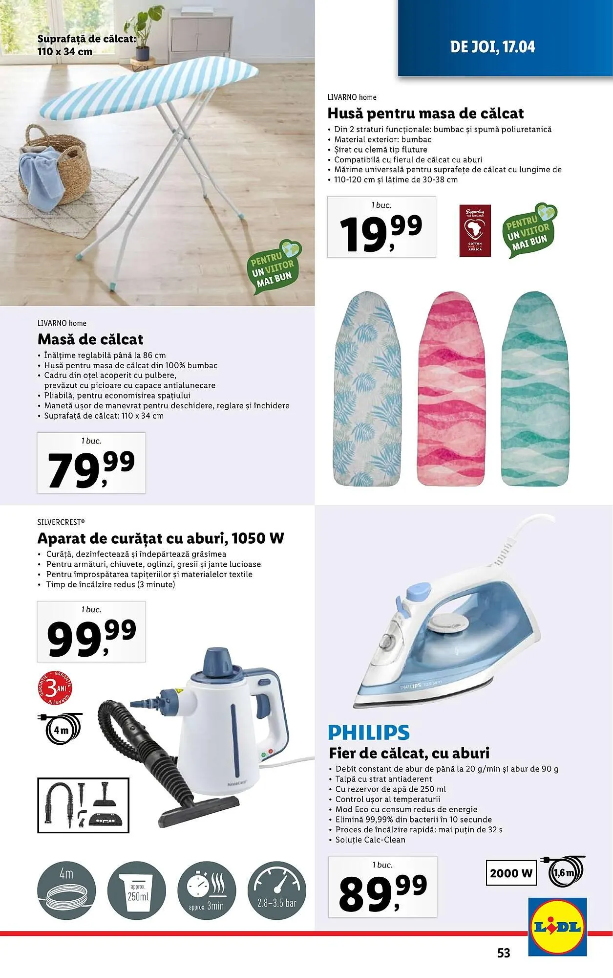 Catalog Catalog Lidl de la 14 aprilie până la 19 aprilie 2025 - Revista Pagina 53