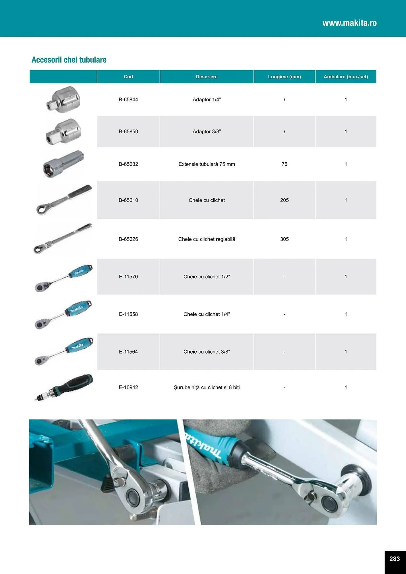 Catalog Makita catalog de la 27 iulie până la 31 decembrie 2023 - Revista Pagina 283