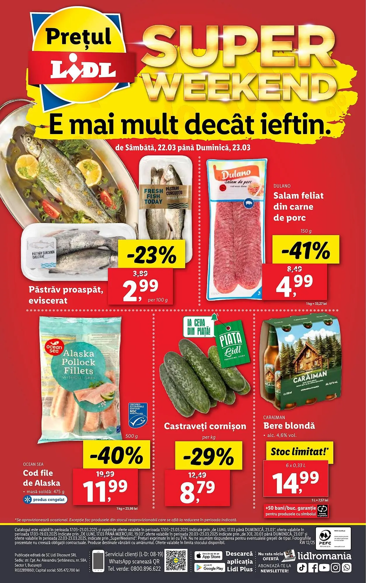 Catalog Catalog Lidl de la 17 martie până la 23 martie 2025 - Revista Pagina 96