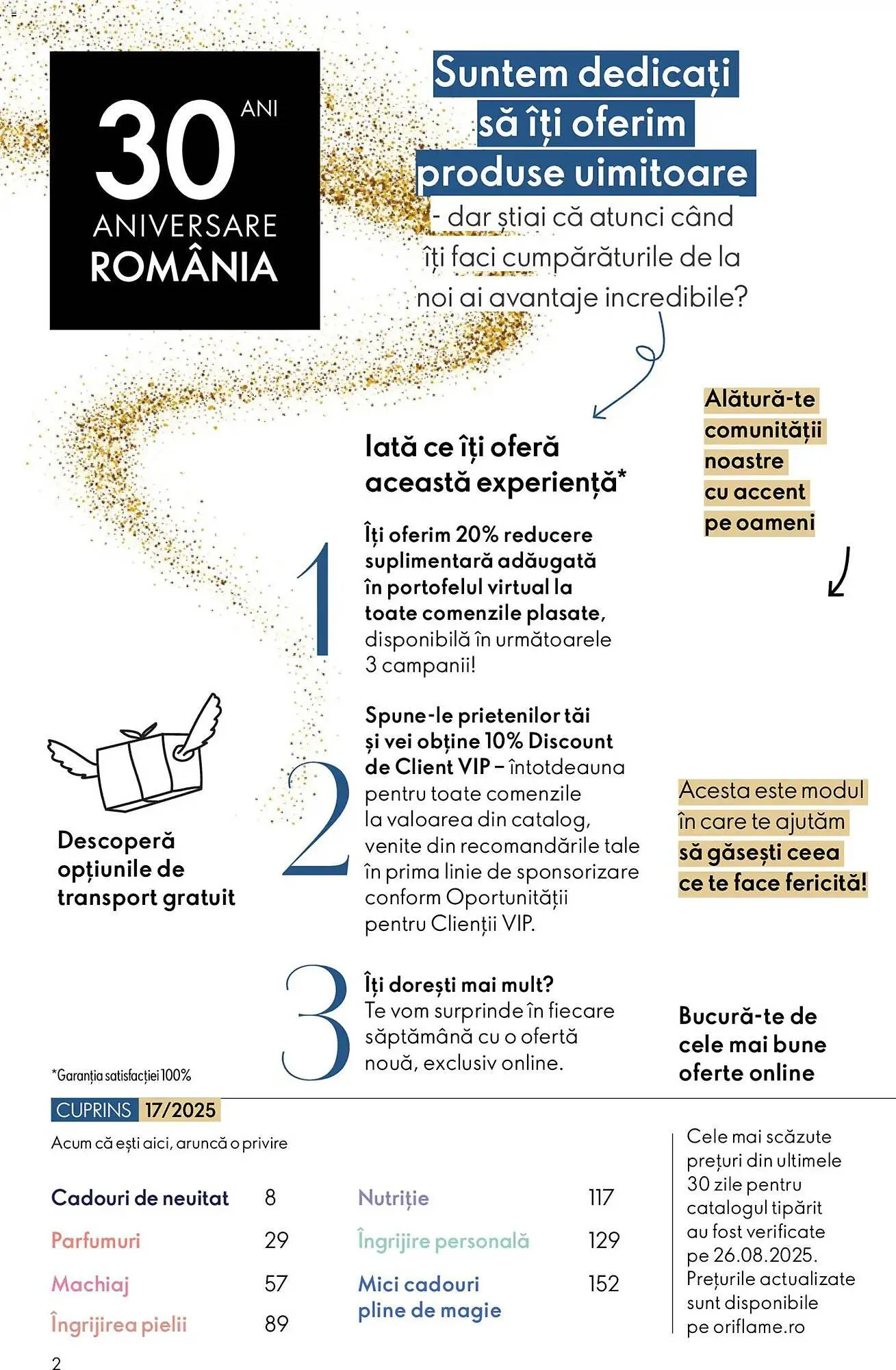 Catalog Catalog Oriflame de la 2 decembrie până la 23 decembrie 2025 - Revista Pagina 2