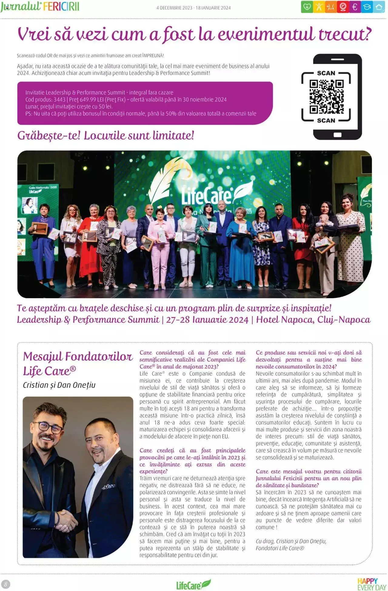 Catalog Life Care catalog - Jurnalul Fericirii Decembrie/Ianuarie de la 4 decembrie până la 18 ianuarie 2024 - Revista Pagina 8
