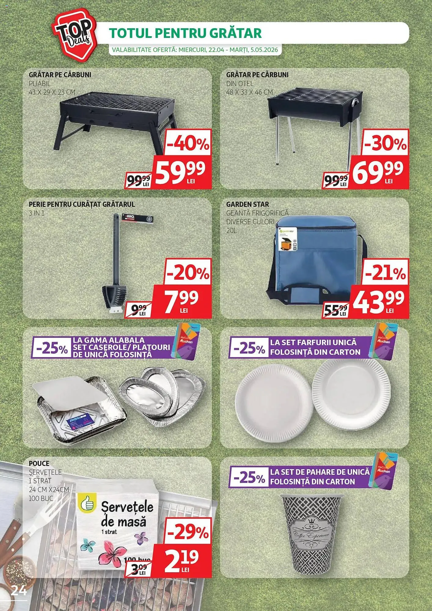 Catalog Catalog Auchan de la 22 aprilie până la 5 mai 2026 - Revista Pagina 24