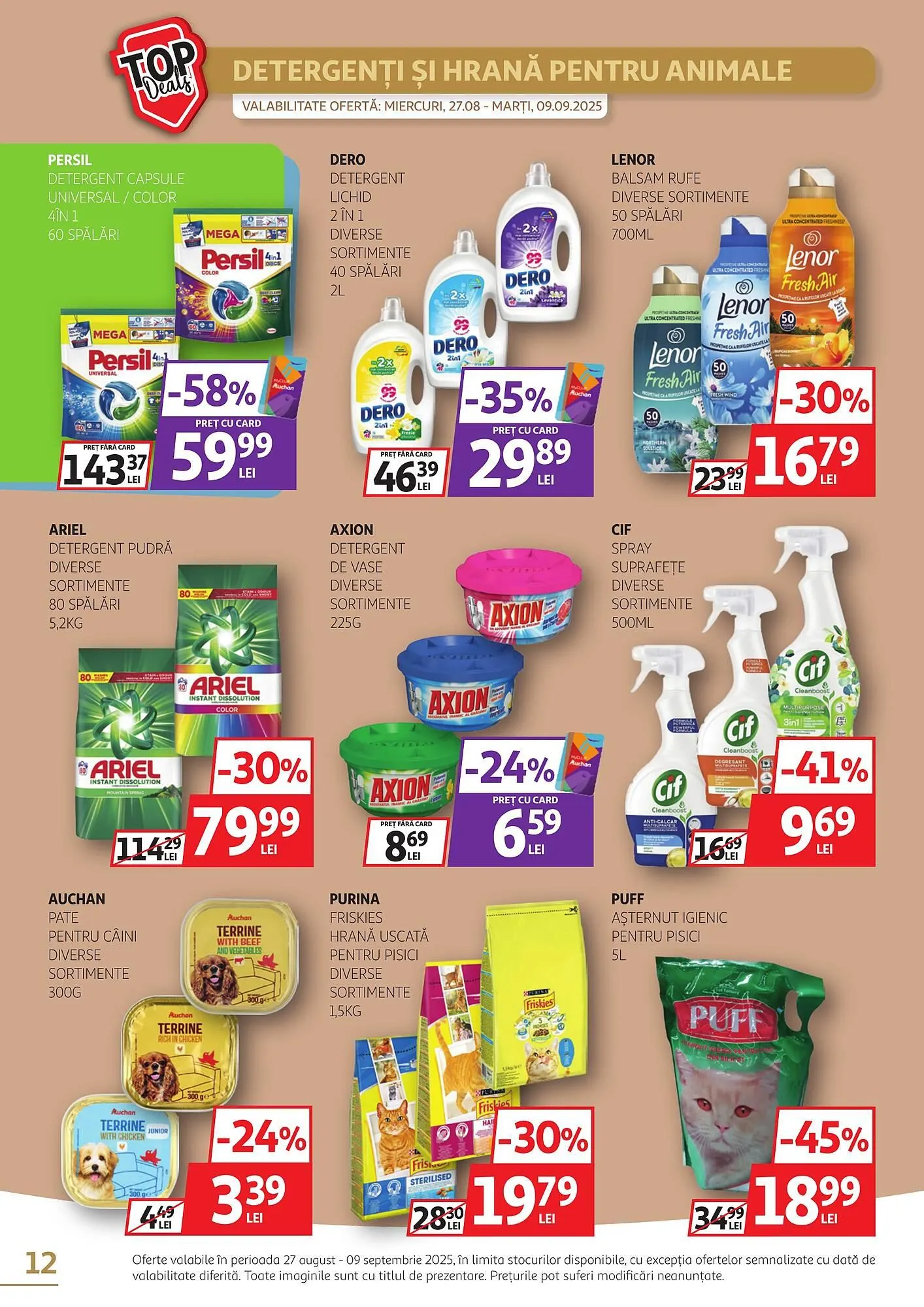 Catalog Catalog Auchan de la 27 august până la 9 septembrie 2025 - Revista Pagina 12