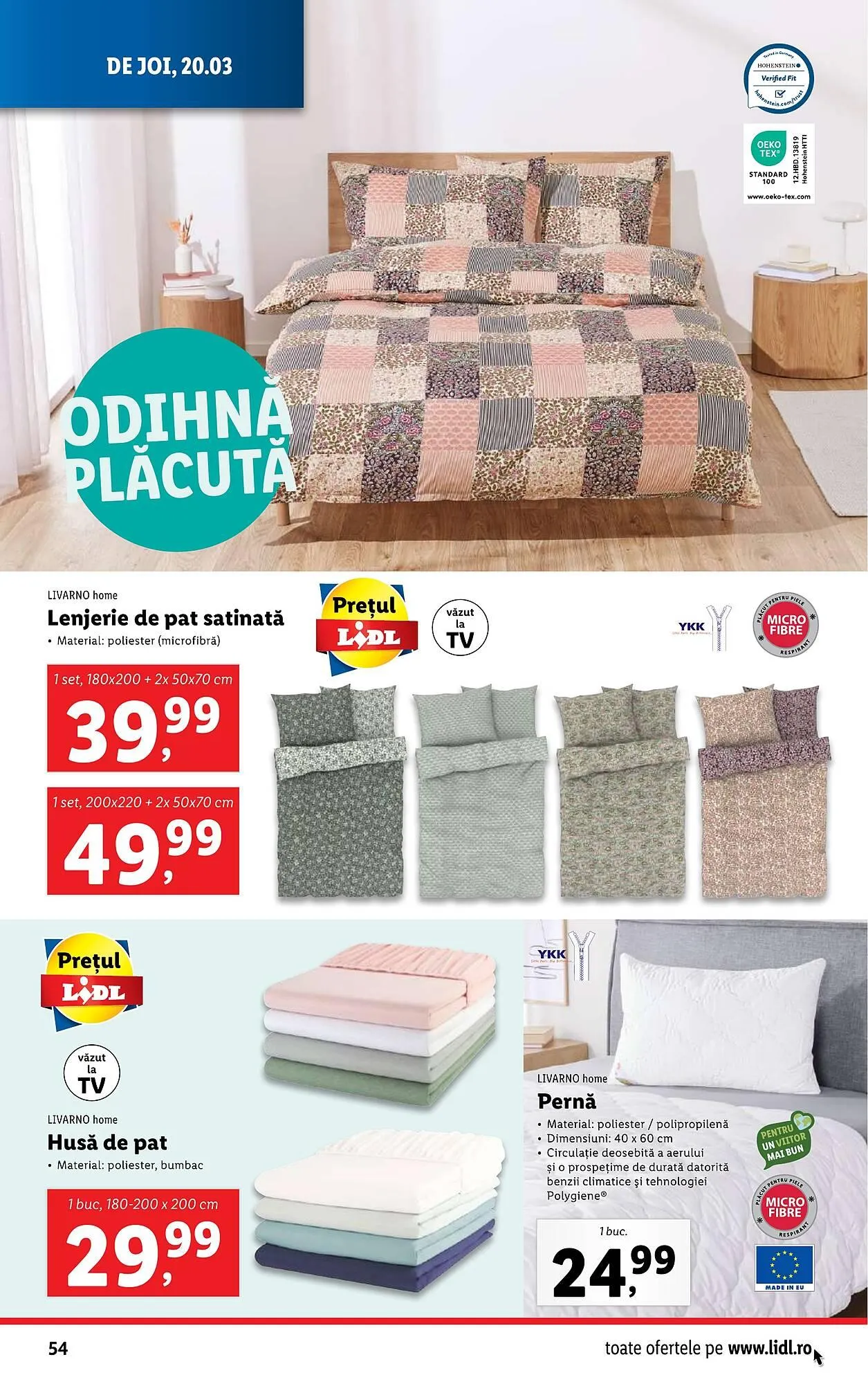 Catalog Catalog Lidl de la 17 martie până la 23 martie 2025 - Revista Pagina 54