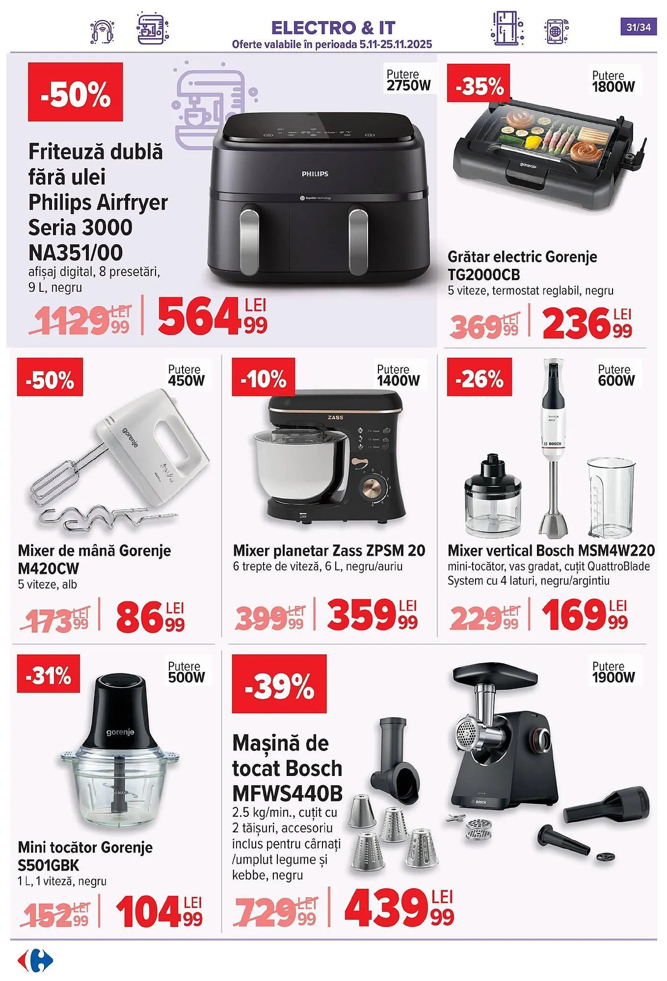 Catalog Catalog Carrefour de la 5 noiembrie până la 11 noiembrie 2025 - Revista Pagina 31