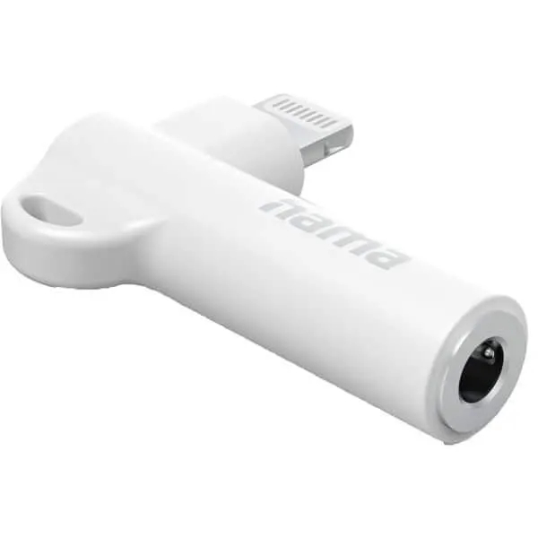 Adaptor audio HAMA 201700, Lightning - Jack 3.5mm, alb