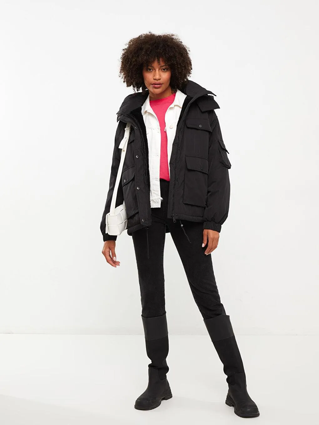 Hanorac Cu Mânecă Lungă Şi Cu Glugă,Pentru Femei