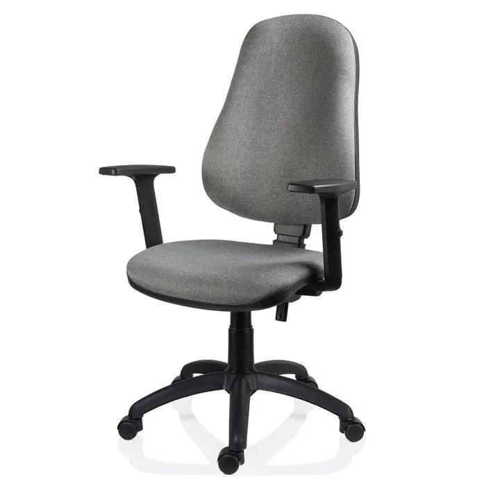 Scaun birou ergonomic Xenia SYN, rotativ, textil, gri