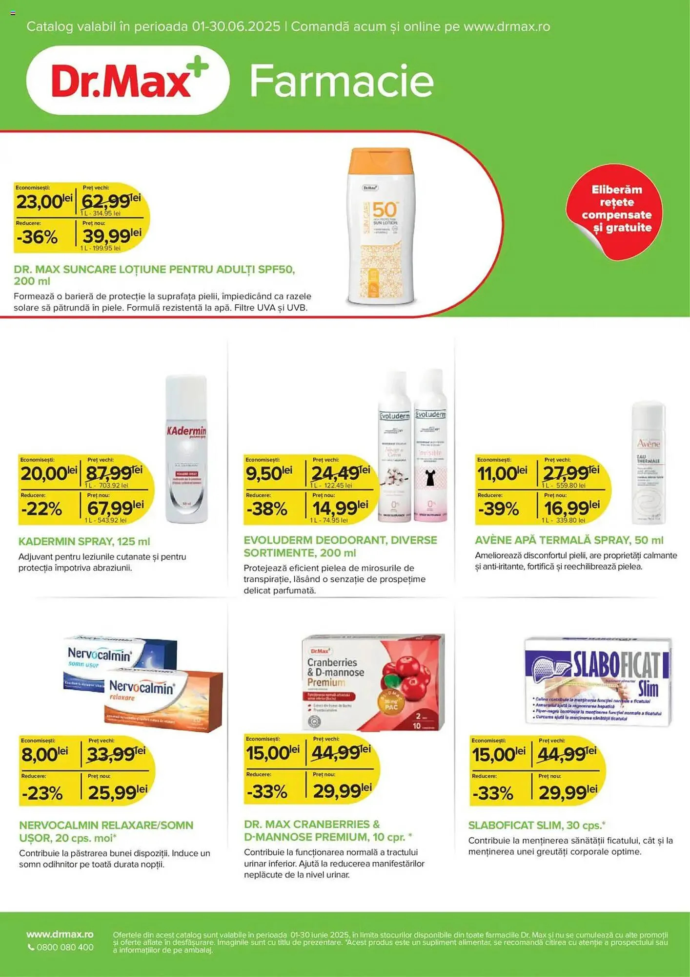 Catalog Catalog Dr.Max de la 1 iunie până la 30 iunie 2025 - Revista Pagina 1