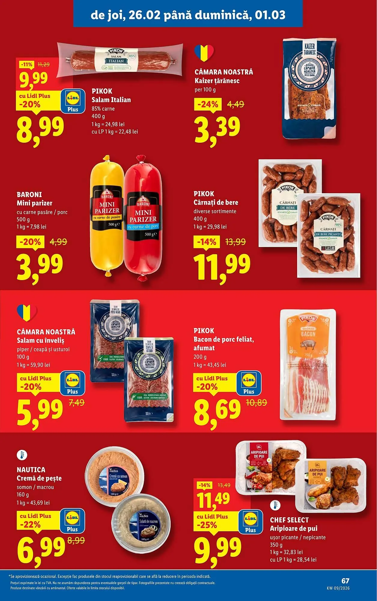 Catalog Catalog Lidl de la 23 februarie până la 1 martie 2026 - Revista Pagina 67