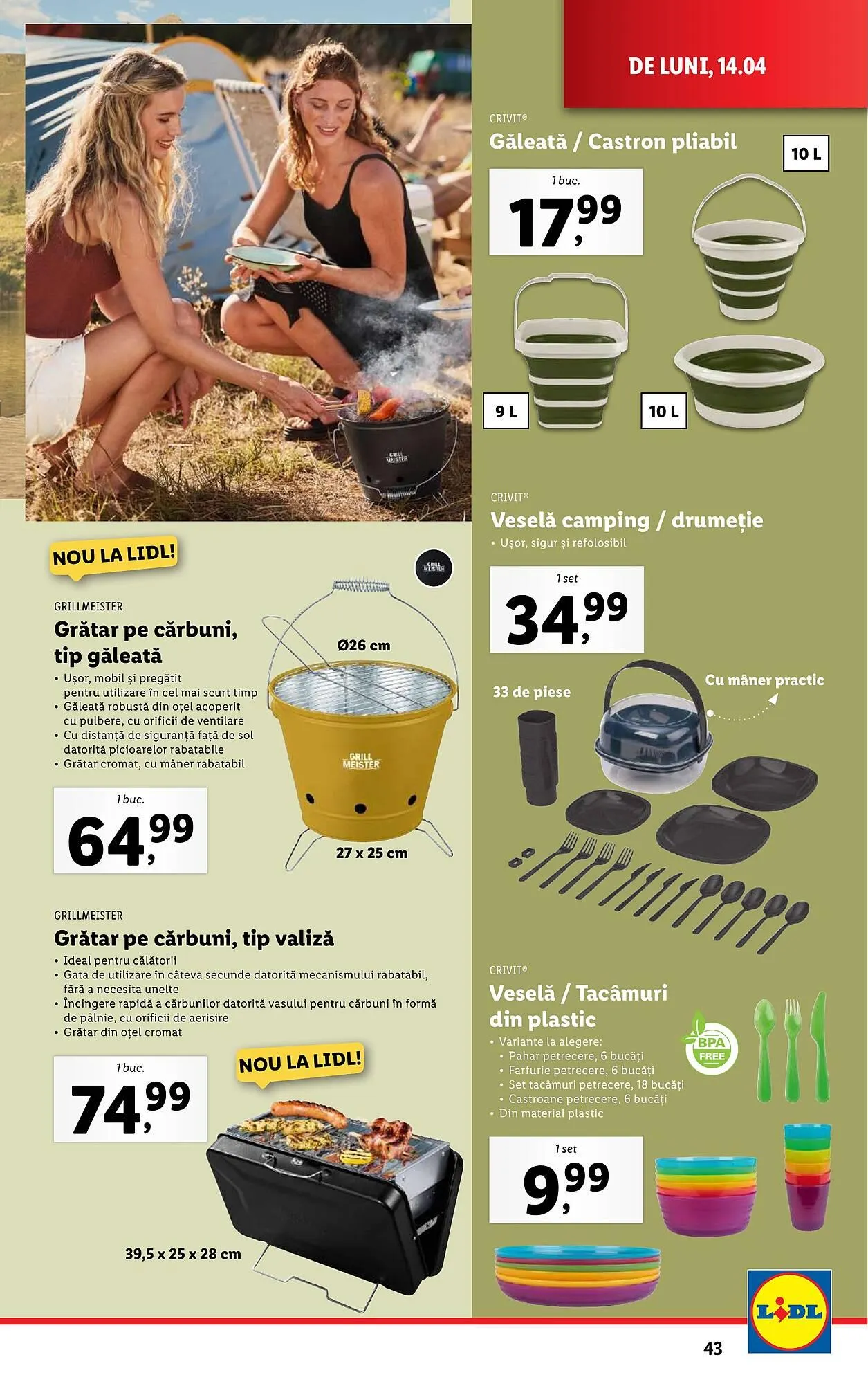 Catalog Catalog Lidl de la 14 aprilie până la 19 aprilie 2025 - Revista Pagina 43