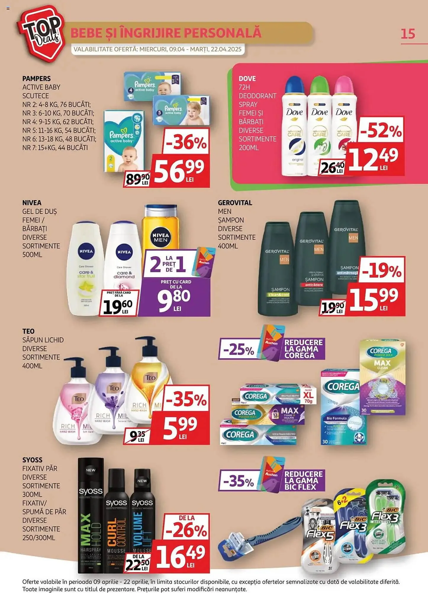 Catalog Catalog Auchan de la 9 aprilie până la 22 aprilie 2025 - Revista Pagina 15