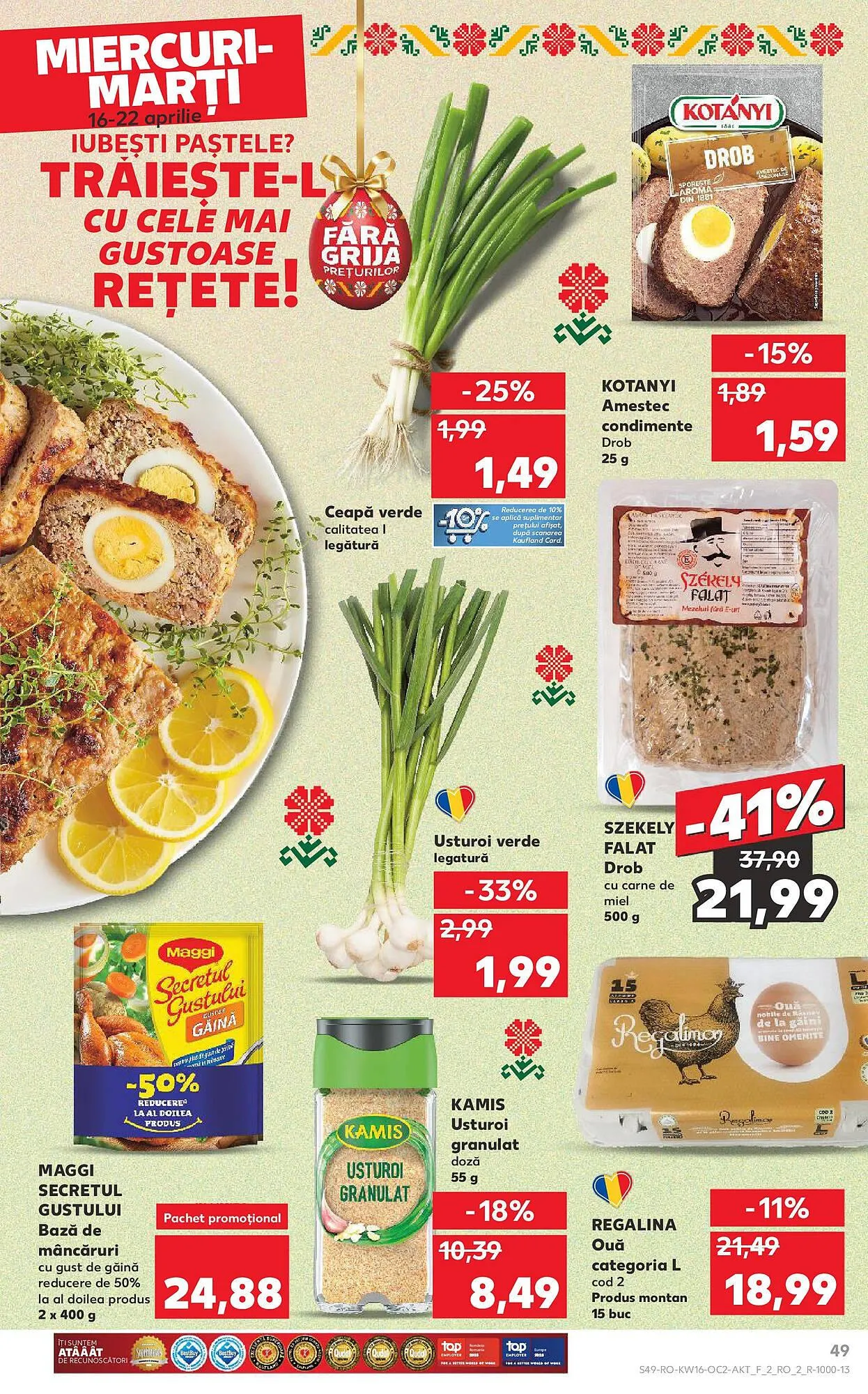 Catalog Catalog Kaufland de la 16 aprilie până la 22 aprilie 2025 - Revista Pagina 49