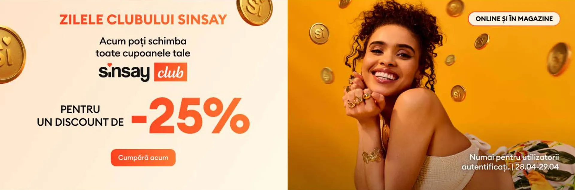 Catalog Catalog Sinsay de la 28 aprilie până la 29 aprilie 2026 - Revista Pagina 1