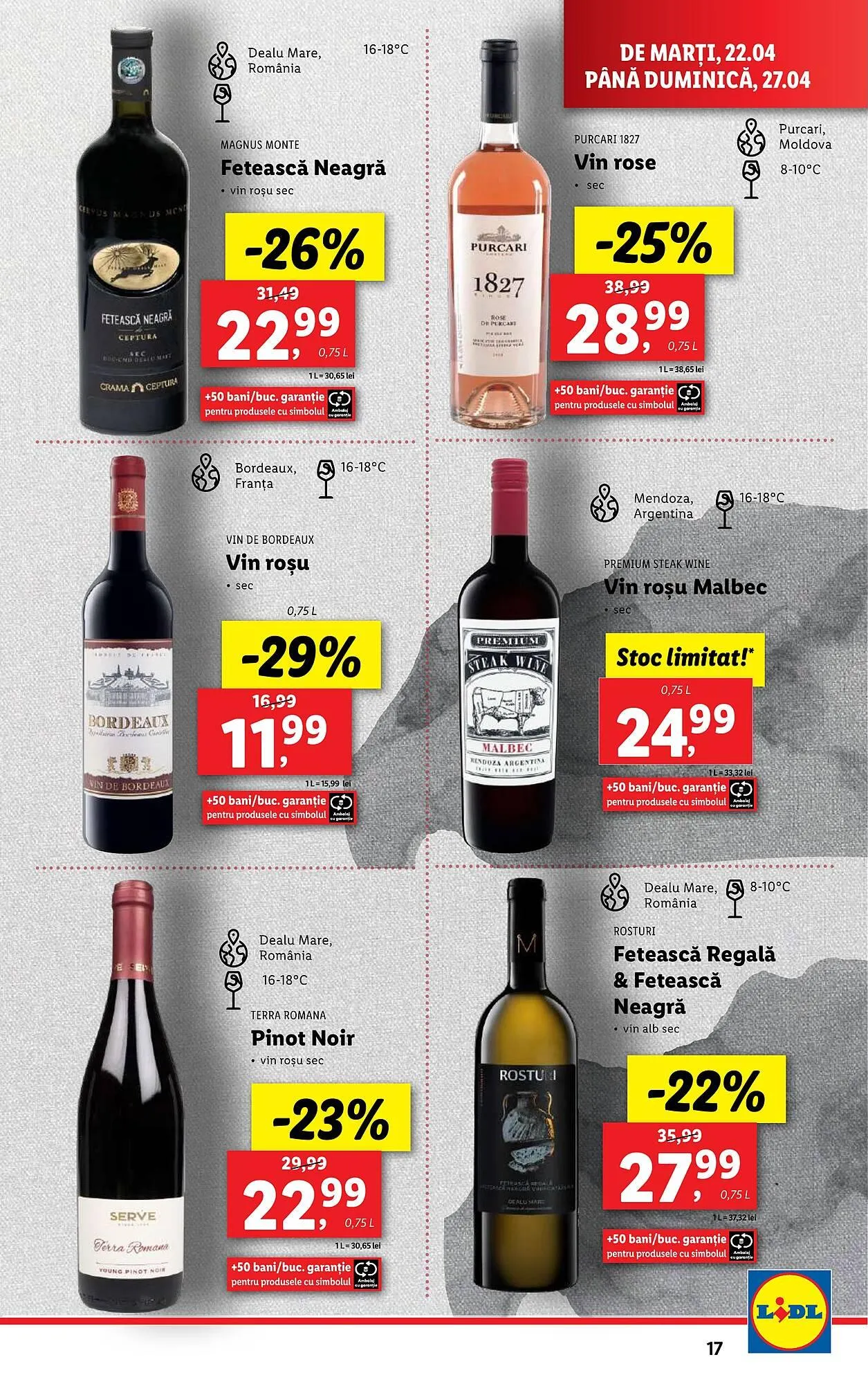 Catalog Catalog Lidl de la 22 aprilie până la 27 aprilie 2025 - Revista Pagina 17