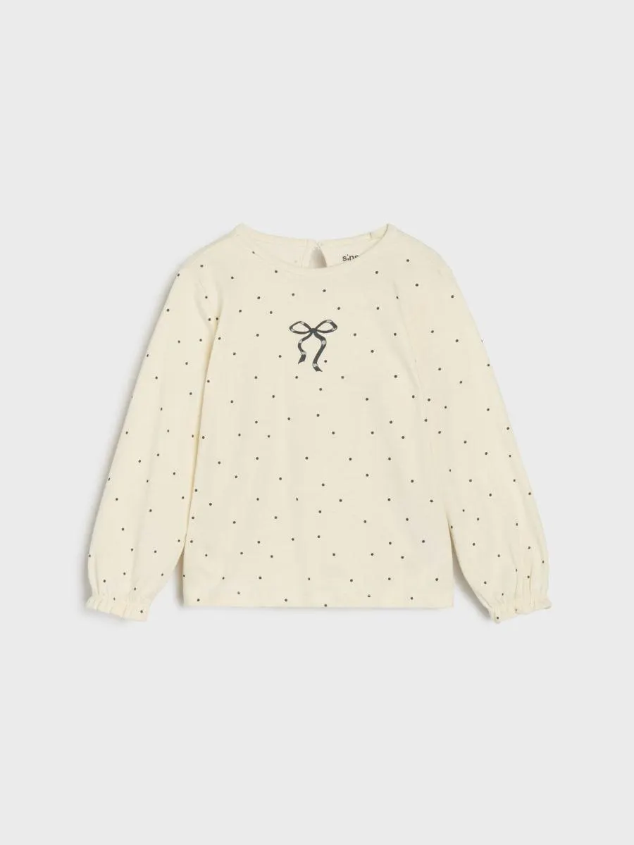 Tricou cu mânecă scurtă și decolteu decorativ