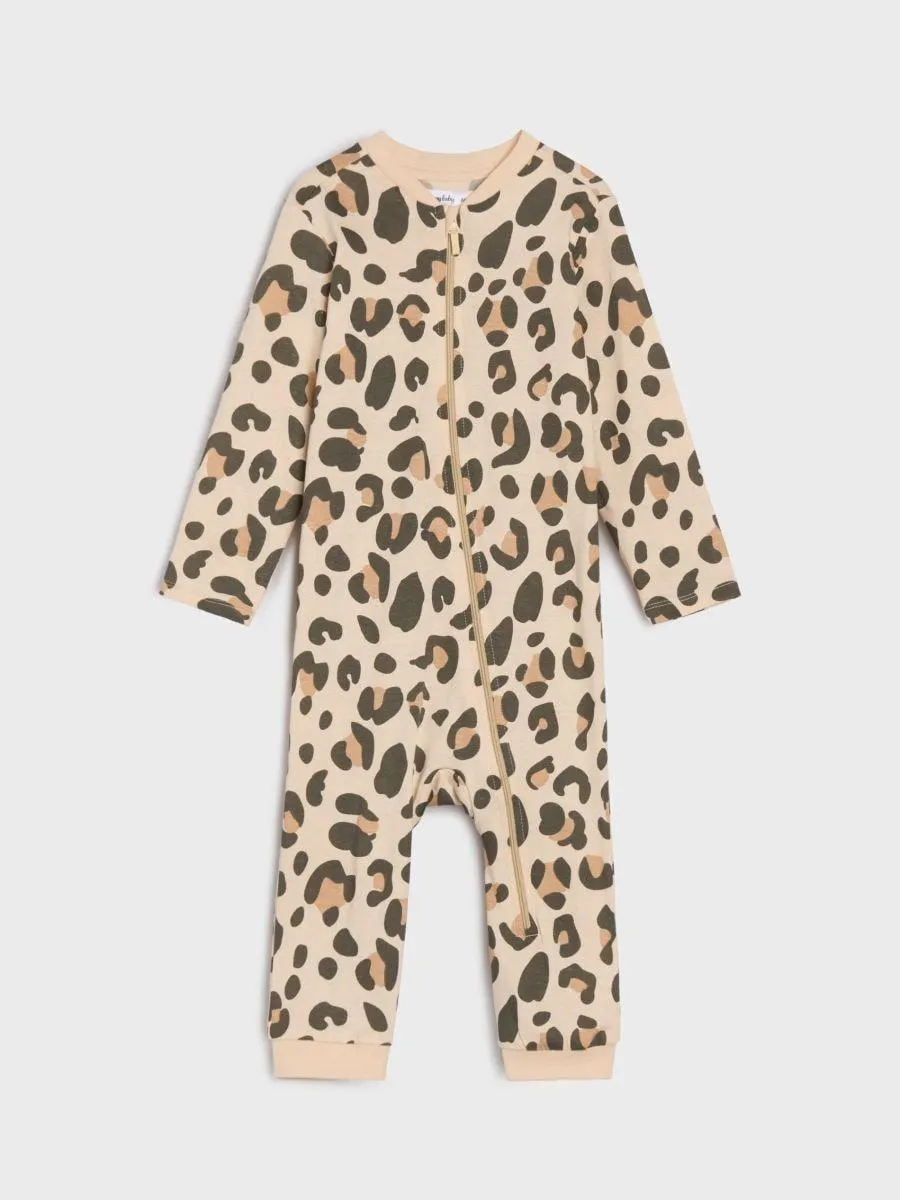 Salopetă din bumbac cu fermoar