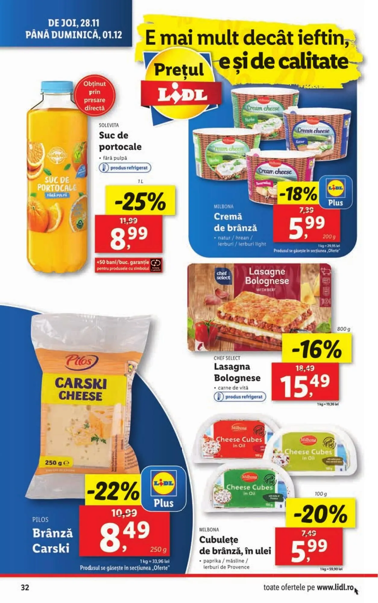 Catalog Catalog Lidl de la 25 noiembrie până la 1 decembrie 2024 - Revista Pagina 32