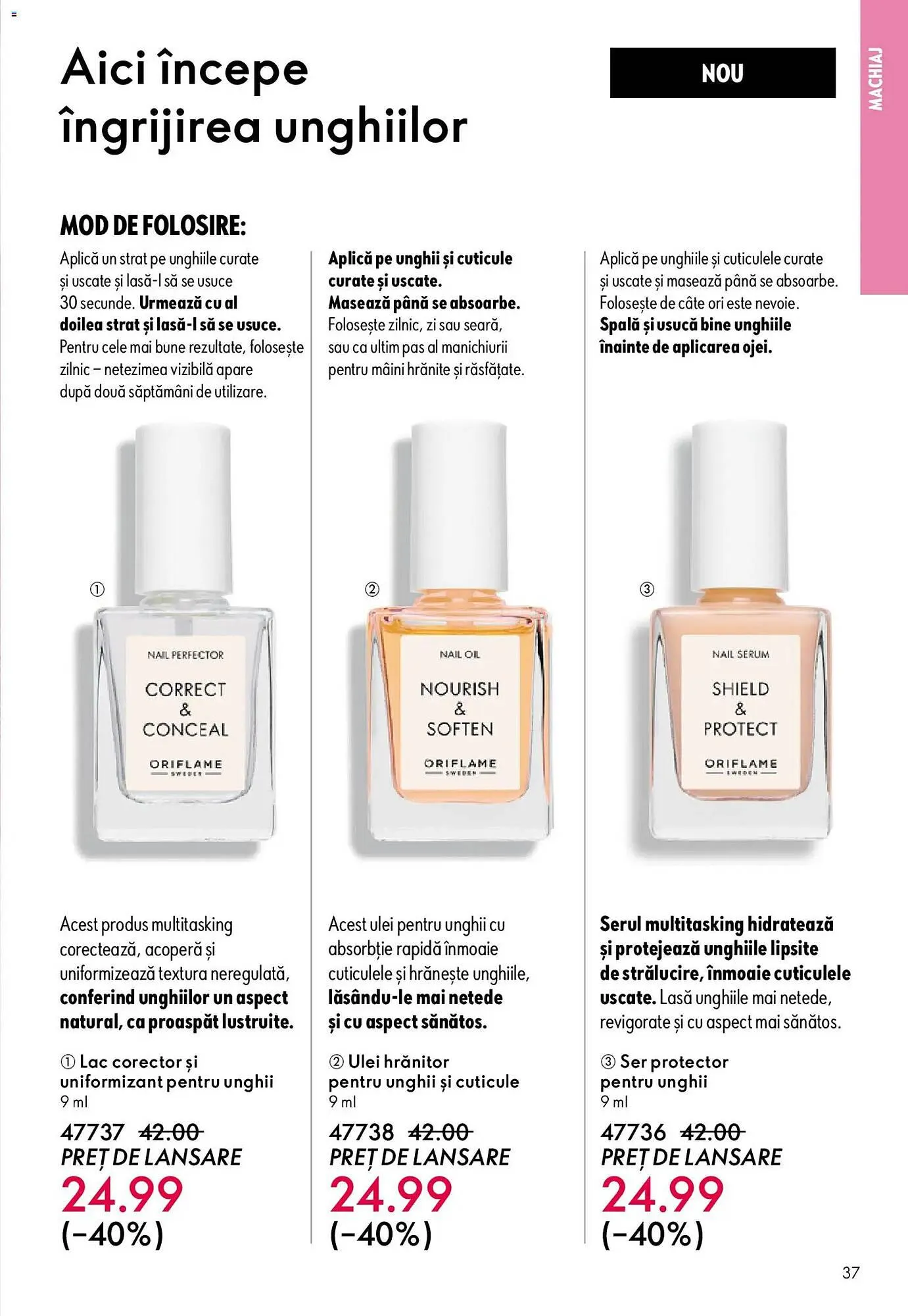 Catalog Catalog Oriflame de la 14 aprilie până la 5 mai 2026 - Revista Pagina 37