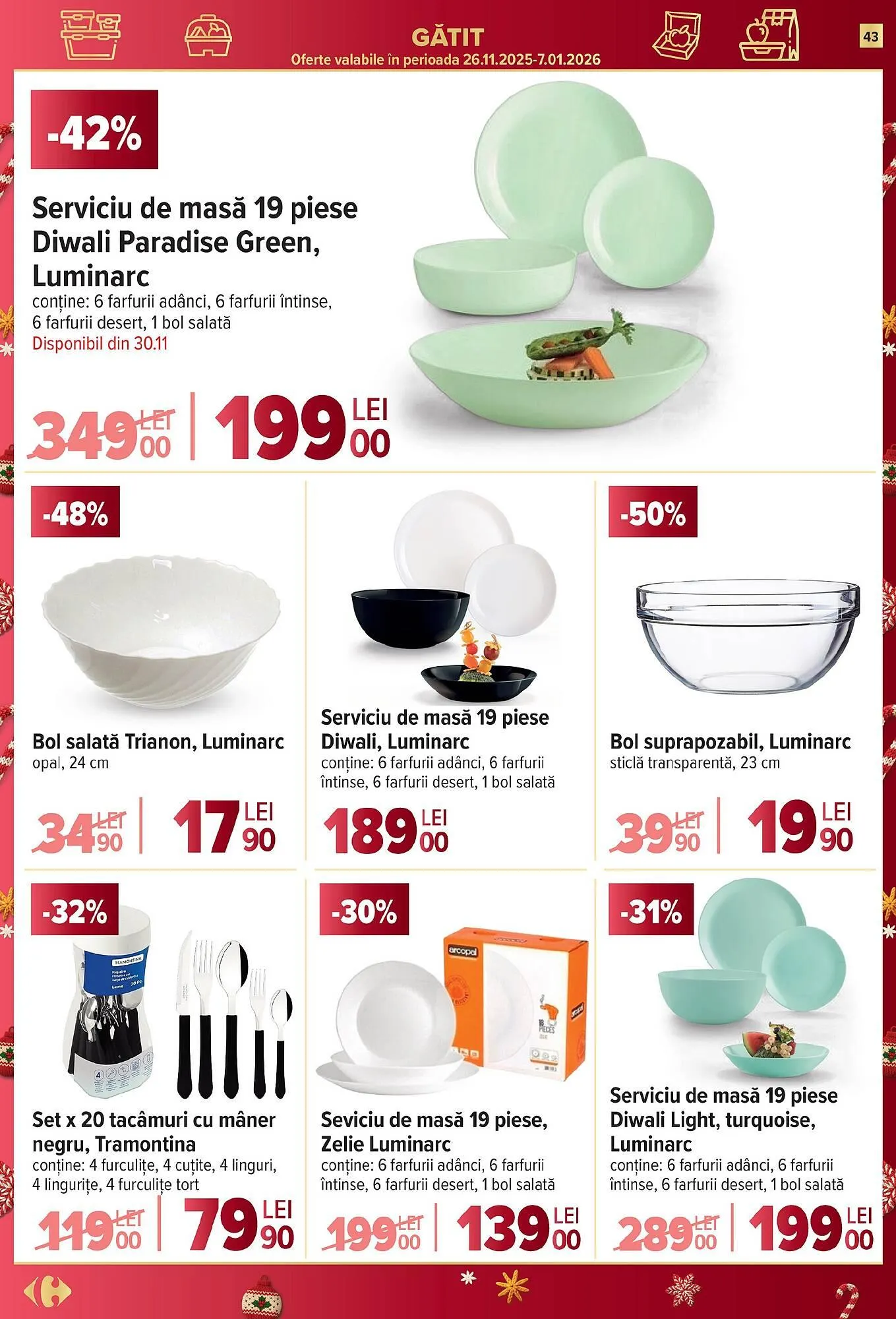 Catalog Catalog Carrefour de la 26 noiembrie până la 2 decembrie 2025 - Revista Pagina 43