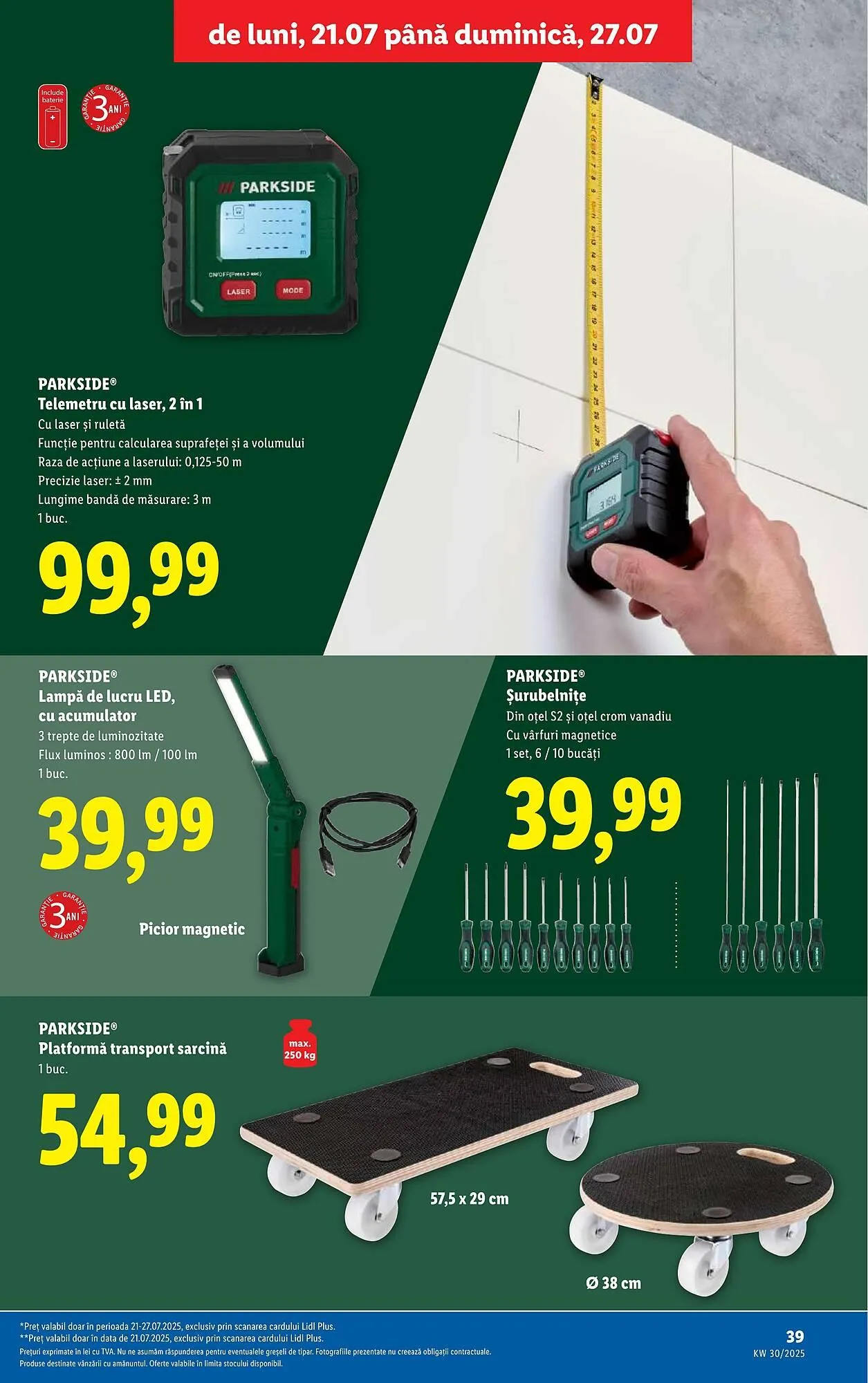 Catalog Catalog Lidl de la 21 iulie până la 27 iulie 2025 - Revista Pagina 39