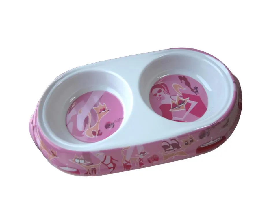 Pet Expert Castron Melamina Glamour Pink 2×150 ml 8034