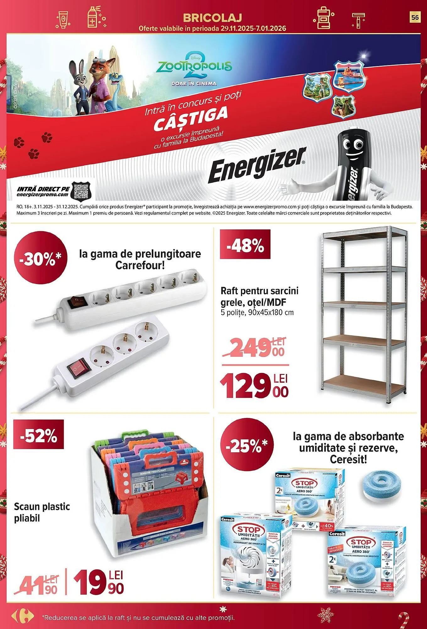 Catalog Catalog Carrefour de la 26 noiembrie până la 2 decembrie 2025 - Revista Pagina 56