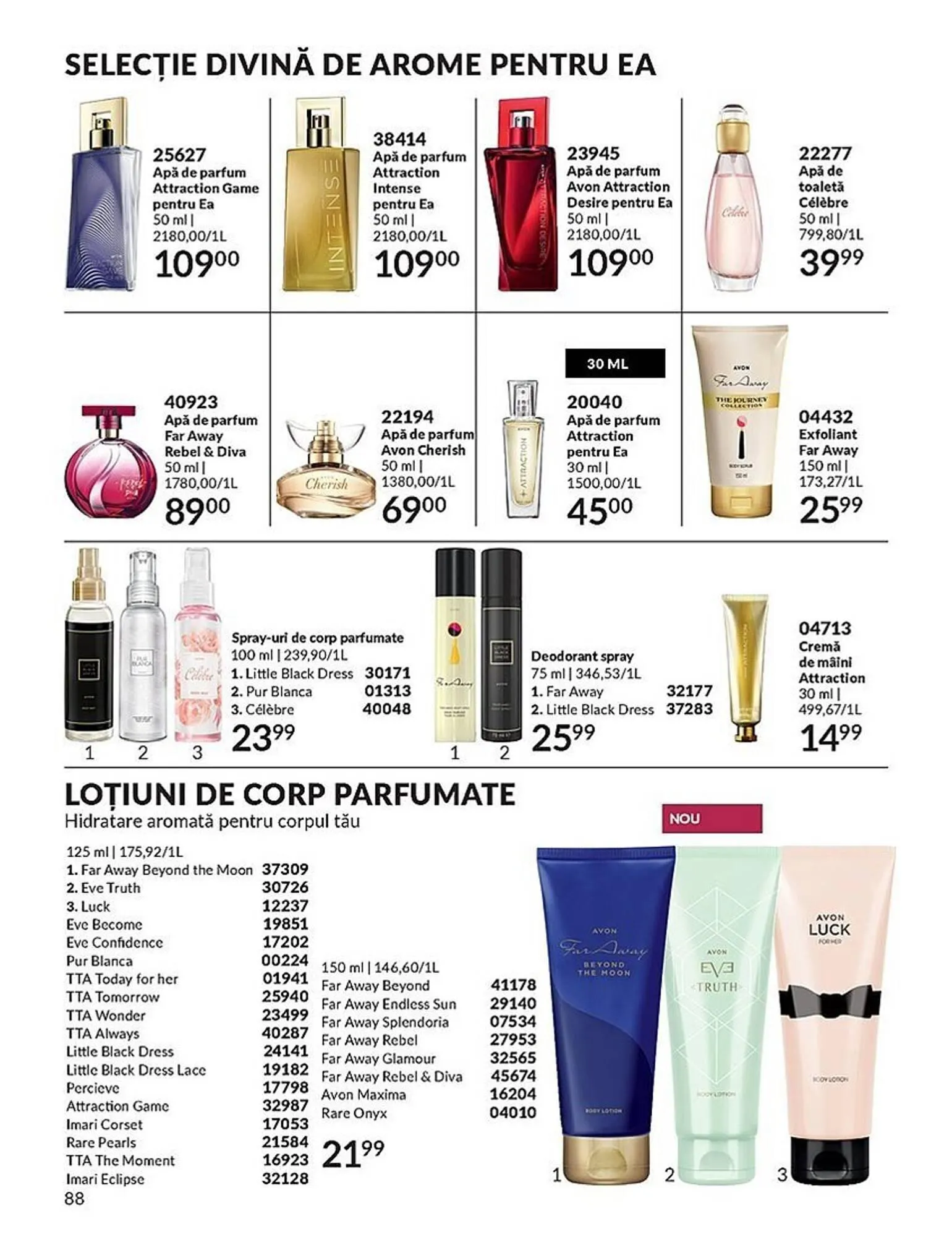 Catalog Avon catalog de la 1 septembrie până la 30 septembrie 2023 - Revista Pagina 88