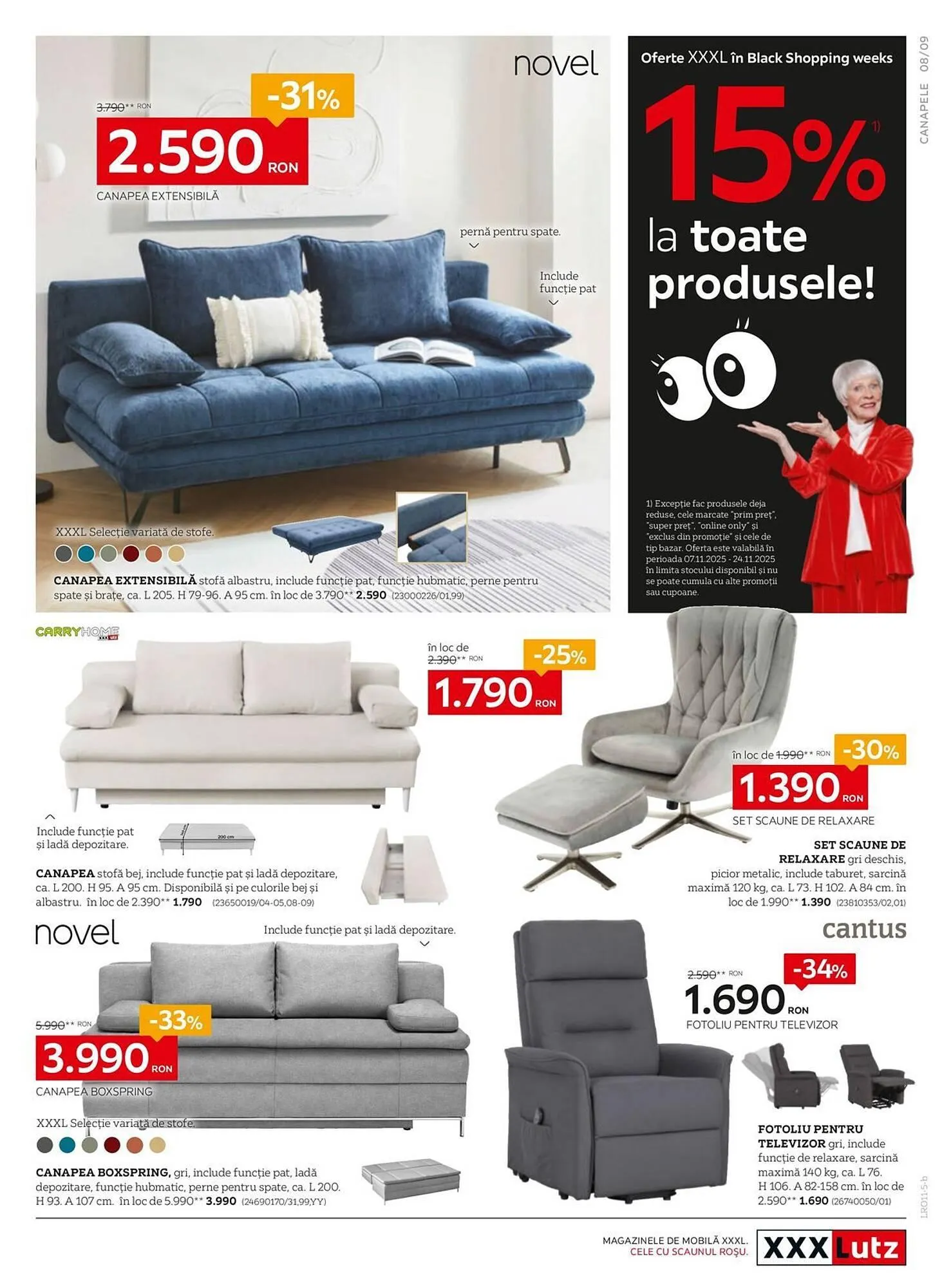 Catalog Catalog XXXLutz de la 11 noiembrie până la 24 noiembrie 2025 - Revista Pagina 9