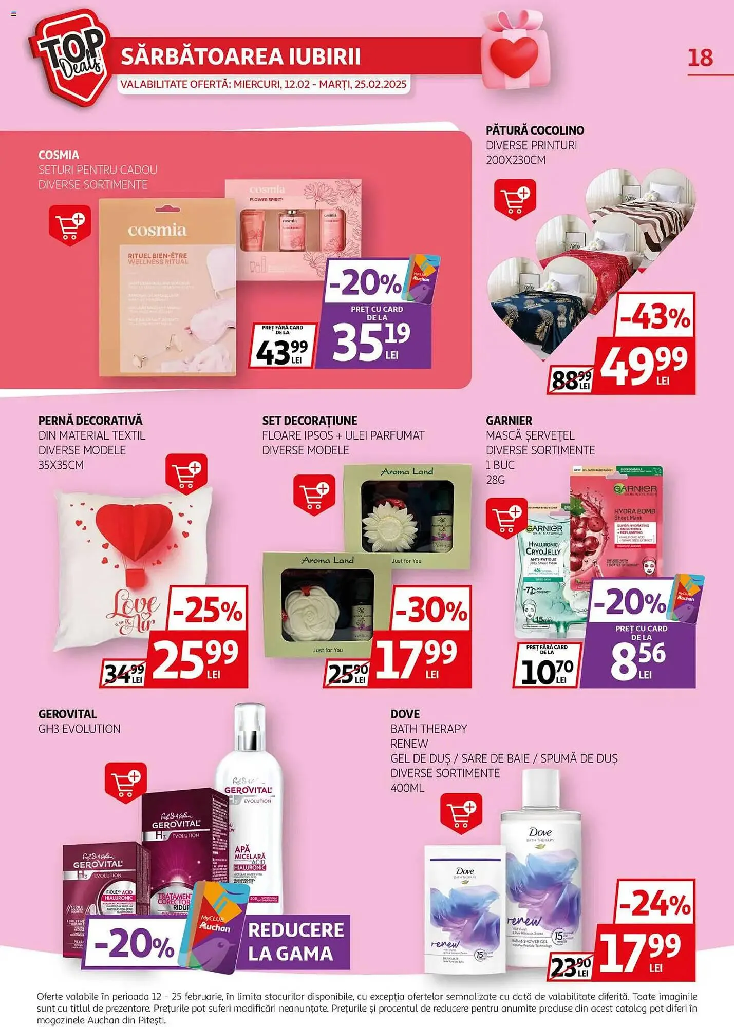 Catalog Catalog Auchan de la 12 februarie până la 25 februarie 2025 - Revista Pagina 18