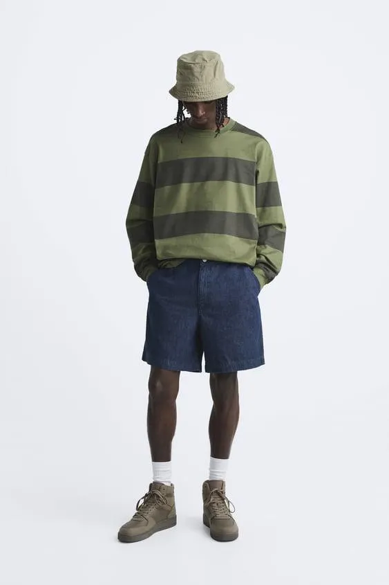 BERMUDE DENIM CU TALIE JOGGER