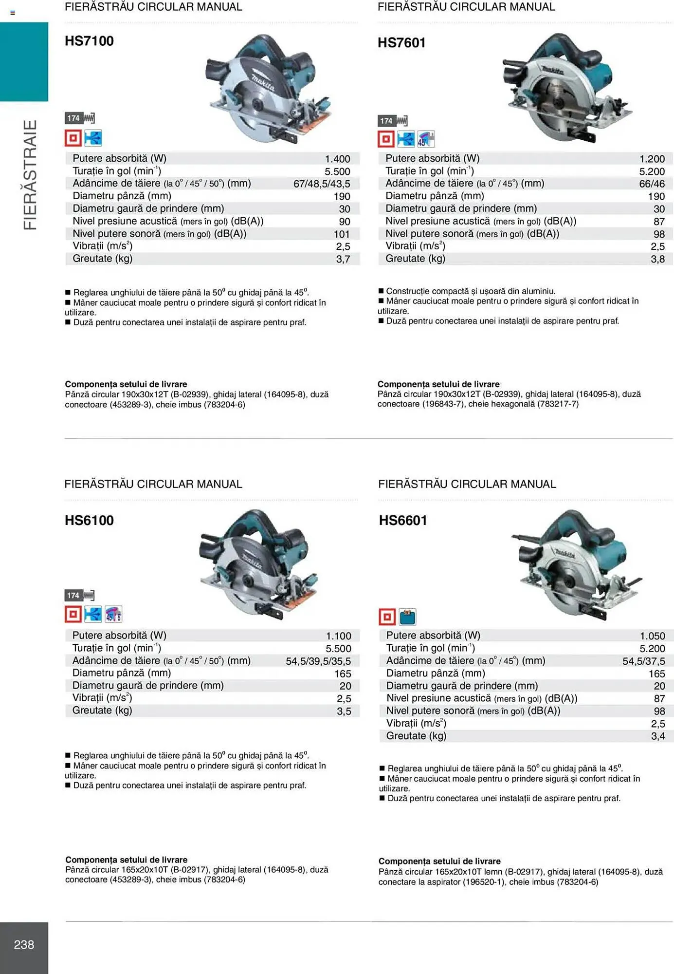Catalog Catalog Makita de la 8 ianuarie până la 31 decembrie 2025 - Revista Pagina 238