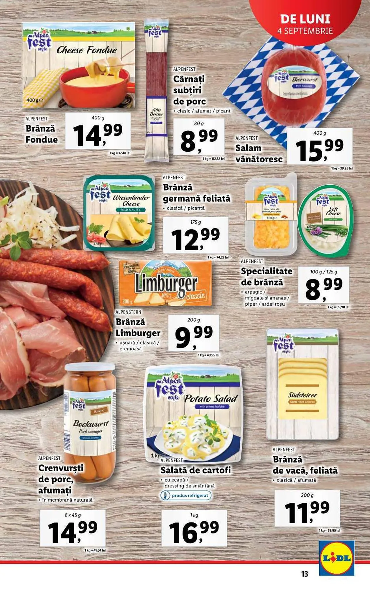 Catalog Lidl catalog de la 4 septembrie până la 10 septembrie 2023 - Revista Pagina 13