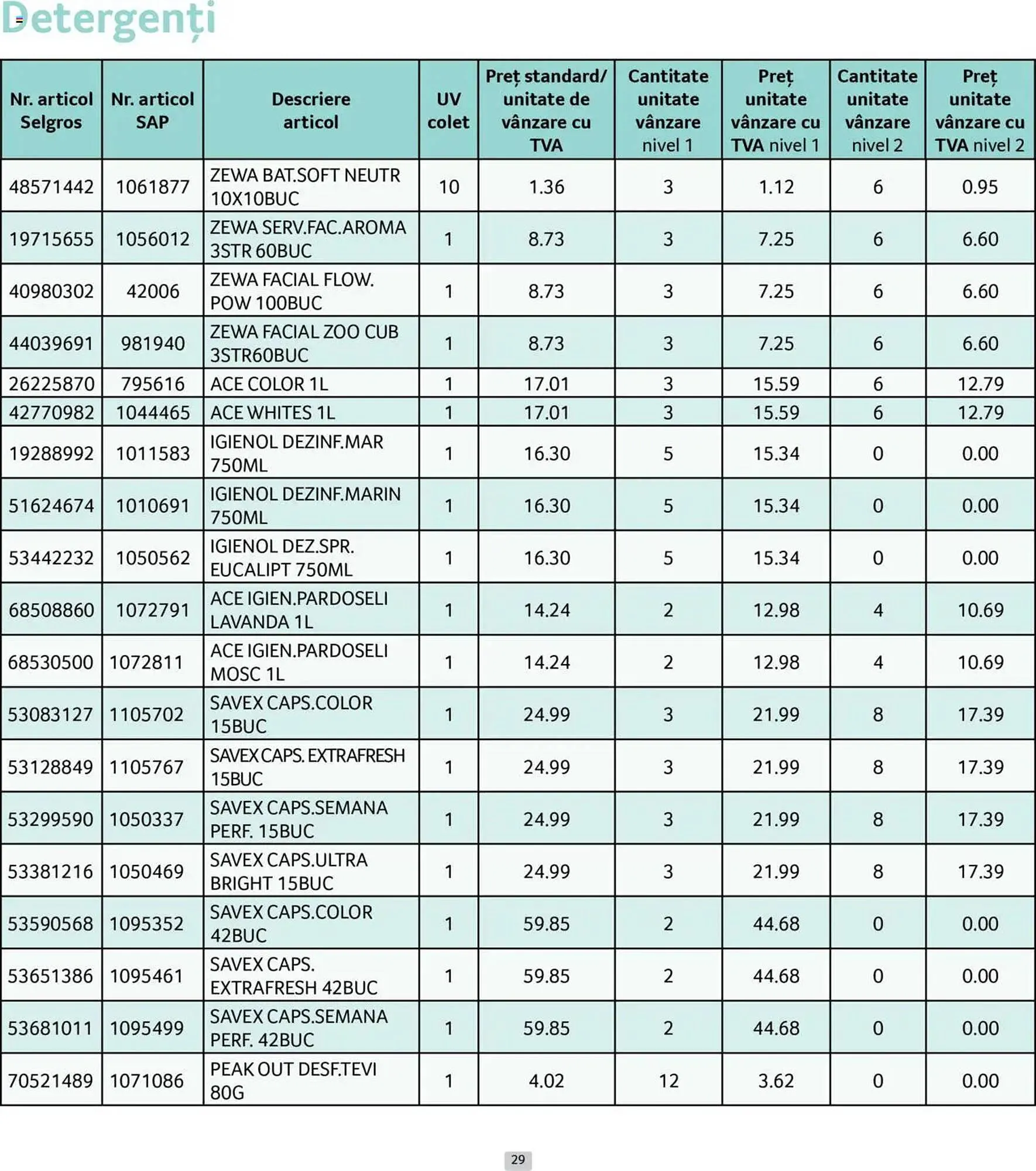 Catalog Catalog Selgros de la 1 iunie până la 30 iunie 2025 - Revista Pagina 29