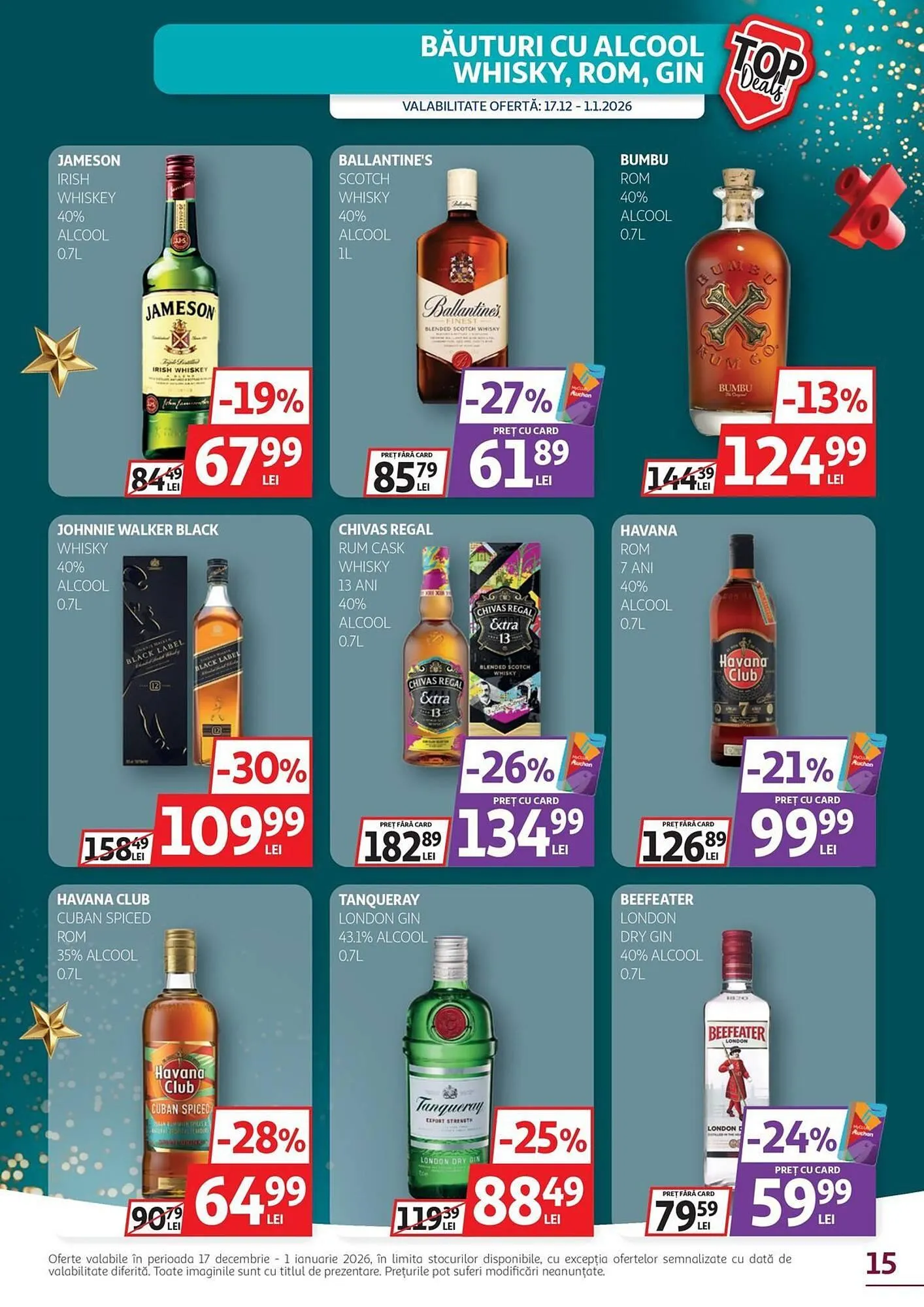 Catalog Catalog Auchan de la 17 decembrie până la 1 ianuarie 2026 - Revista Pagina 15