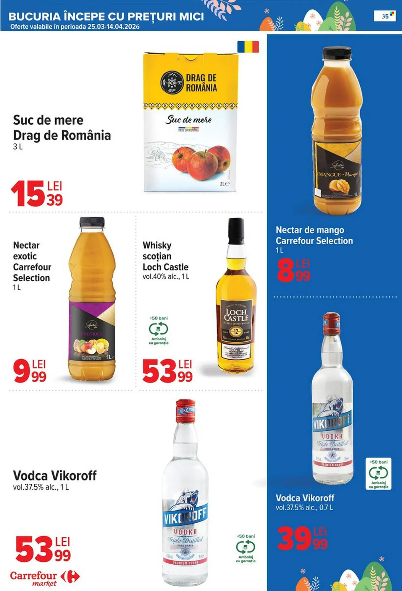 Catalog Catalog Carrefour Market de la 25 martie până la 5 aprilie 2026 - Revista Pagina 39