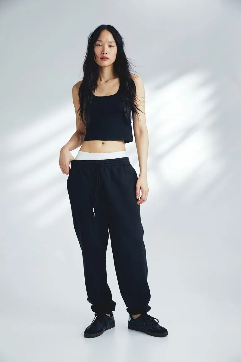 Cotton-blend sweatpants