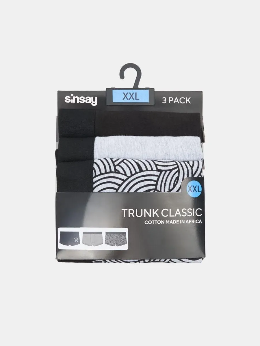 Boxeri din bumbac 3 pack Long