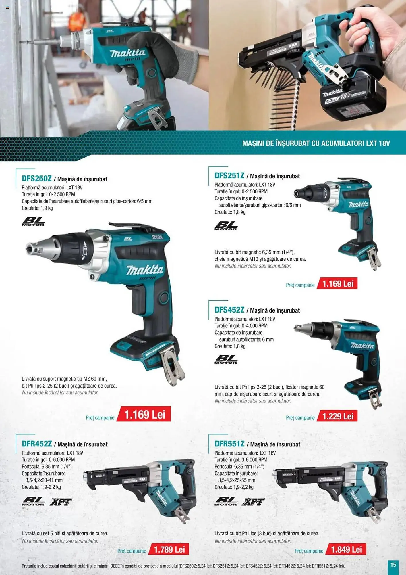 Catalog Catalog Makita de la 8 ianuarie până la 31 martie 2025 - Revista Pagina 15