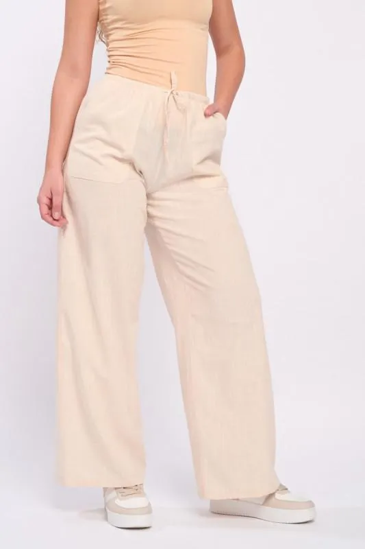 Lee Cooper - Pantaloni dama de culoare uniforma cu buzunare