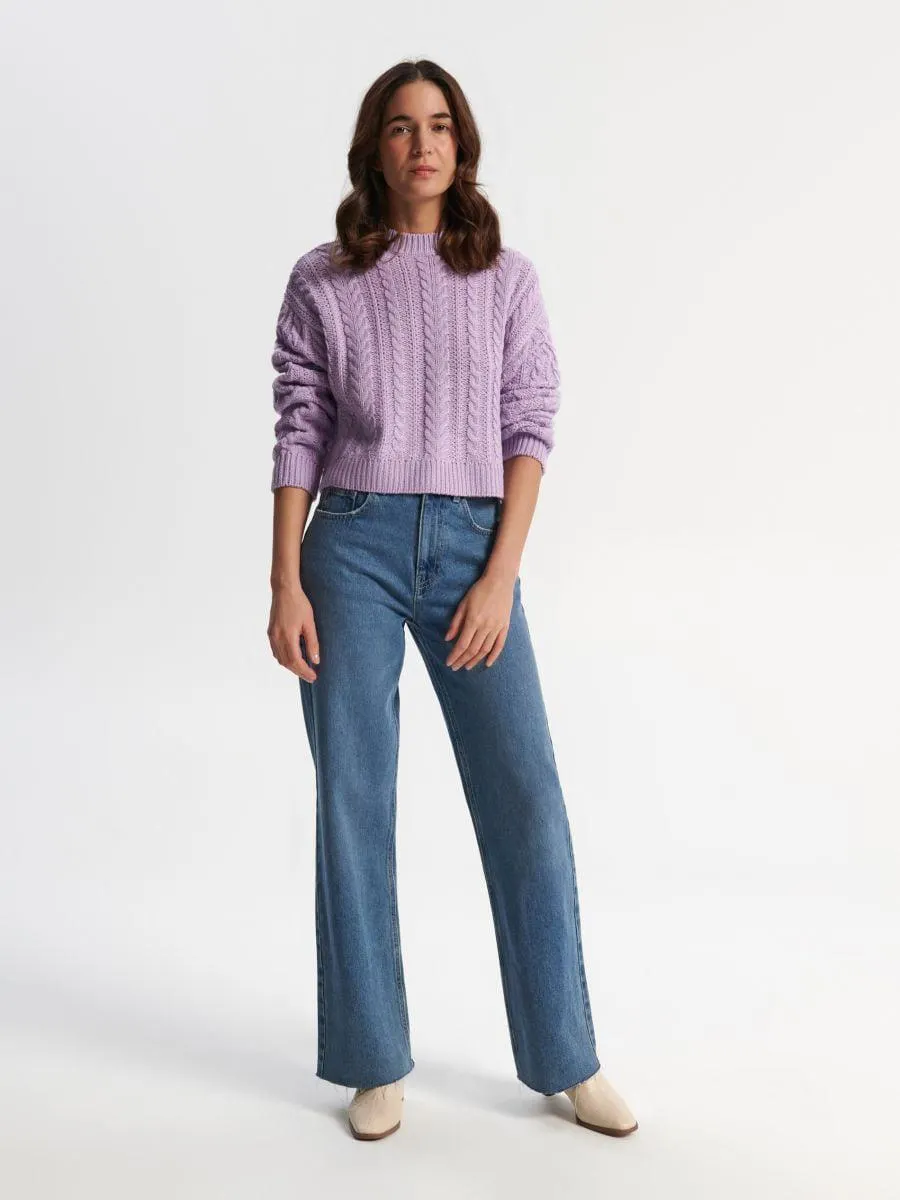 Pulover cu model decorativ