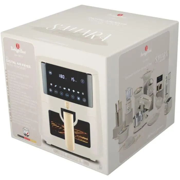 Friteuza aer cald capacitate mare 8 l, airfryer Sahara Berlinger Haus BH 9607