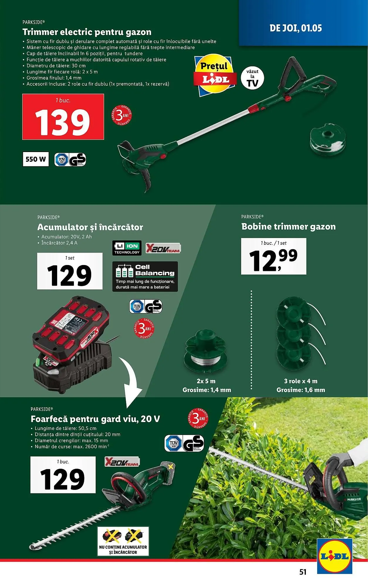 Catalog Catalog Lidl de la 22 aprilie până la 27 aprilie 2025 - Revista Pagina 51