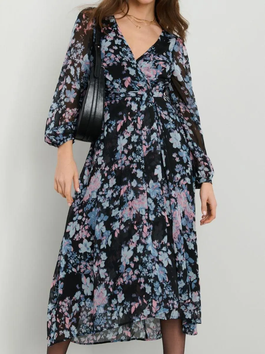 Rochie midi cu imprimeu floral