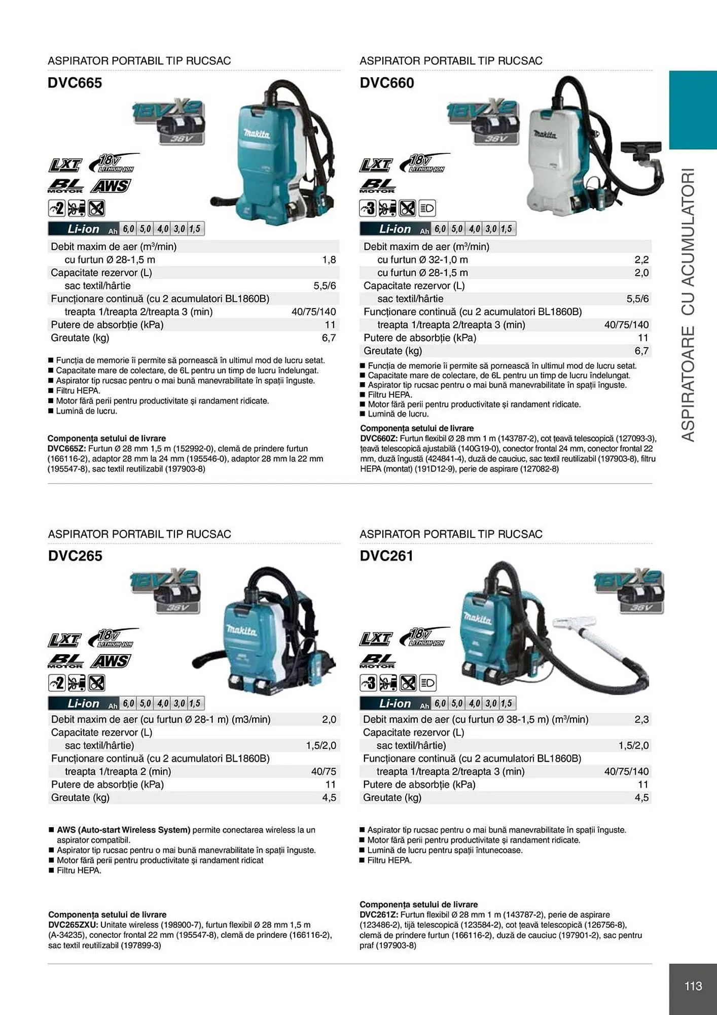 Catalog Catalog Makita de la 28 aprilie până la 31 decembrie 2026 - Revista Pagina 113