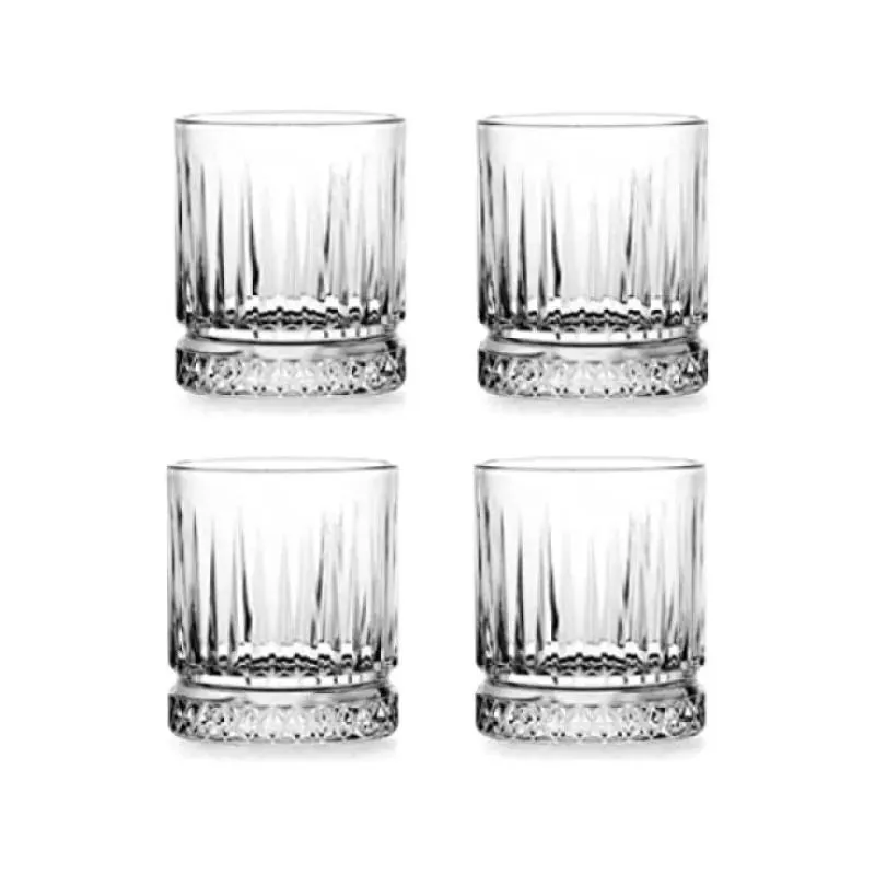 Set 4 pahare whisky Pasabahce Elysia, sticla, 210 ml, Transparent