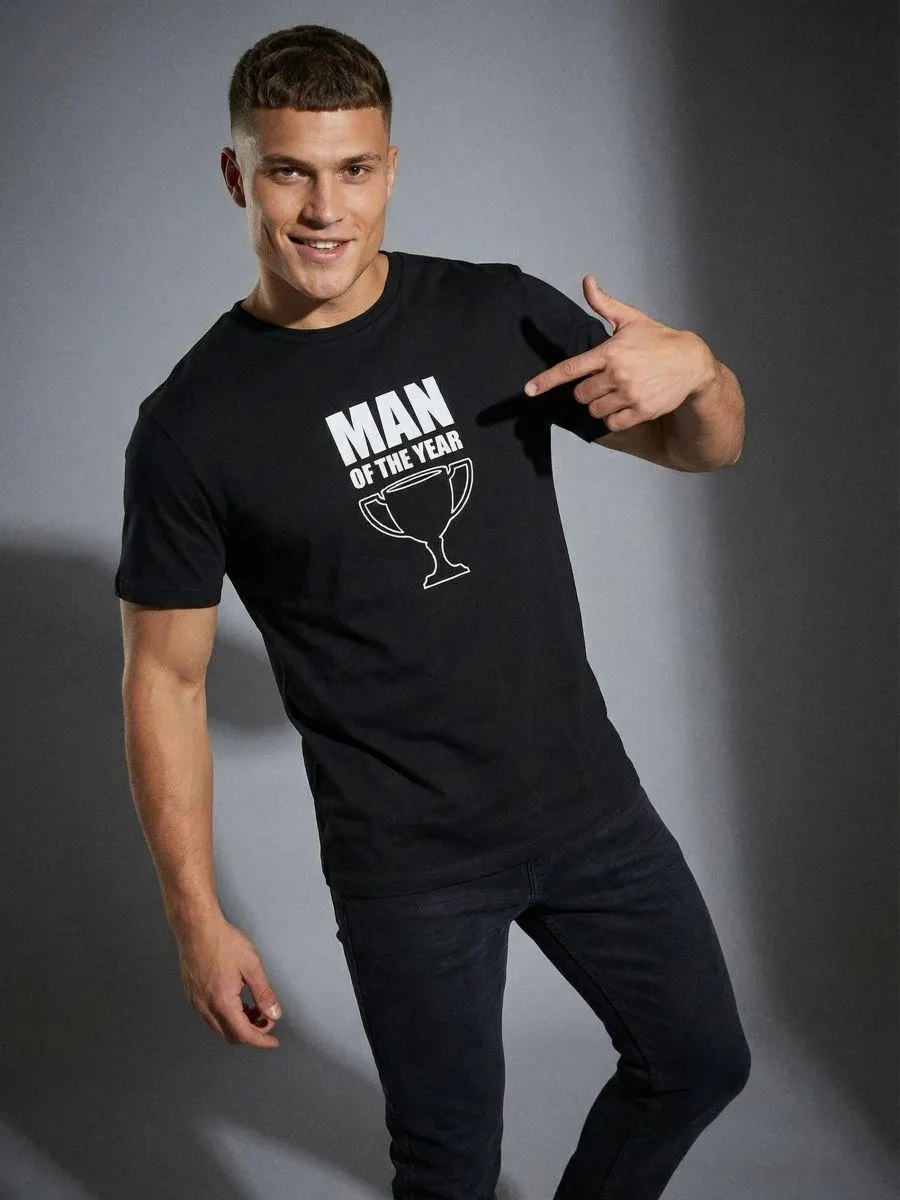 Tricou din bumbac cu inscripție