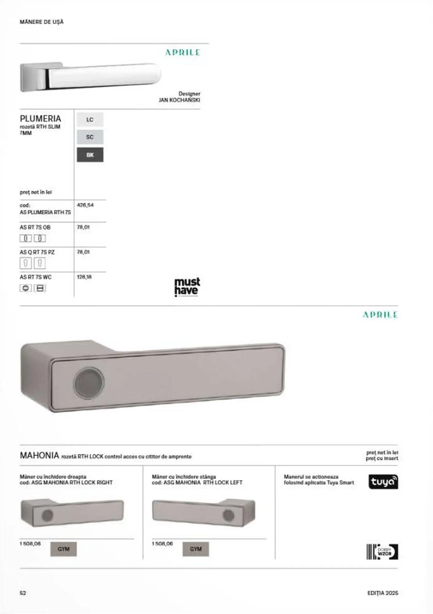 Catalog Catalog Proges de la 8 septembrie până la 31 decembrie 2025 - Revista Pagina 54
